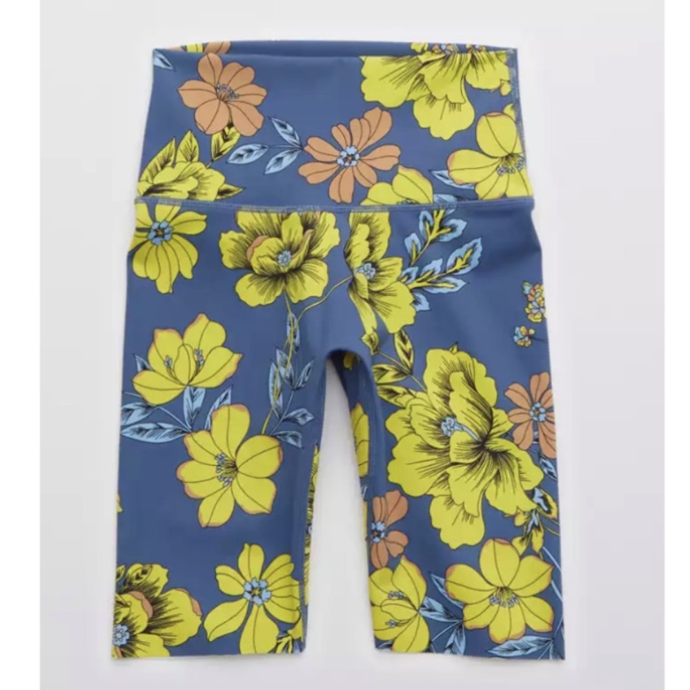 AERIE FLORAL BIKER SHORTS